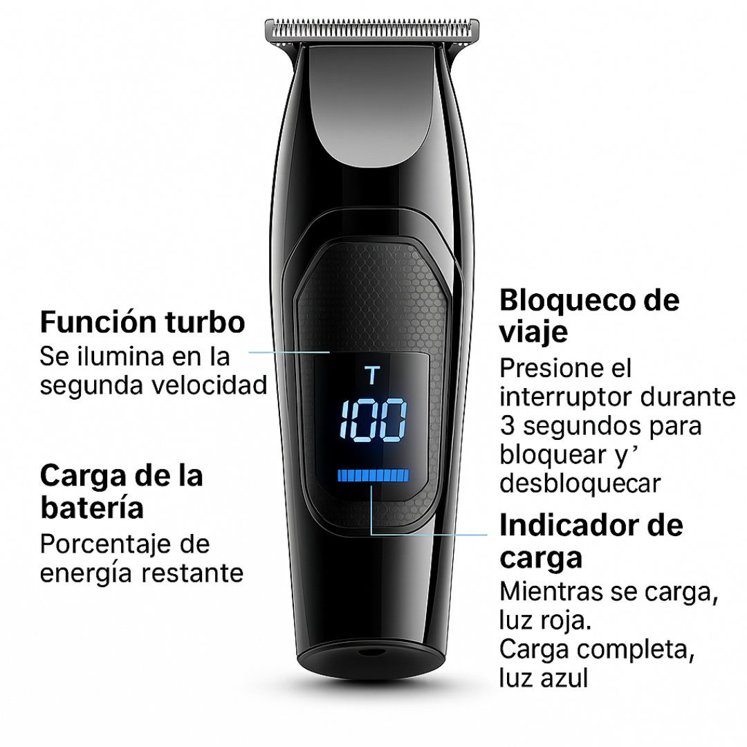 Afeitadora Barba Pelo Recargable USB, Nikai – Cortapelos Profesional Recargable ✂️