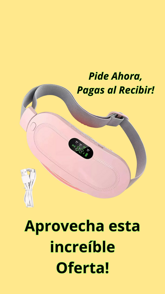 Cinturón Rosa para Dolor Menstrual 🌸 | Alivio con Calor y Comodidad