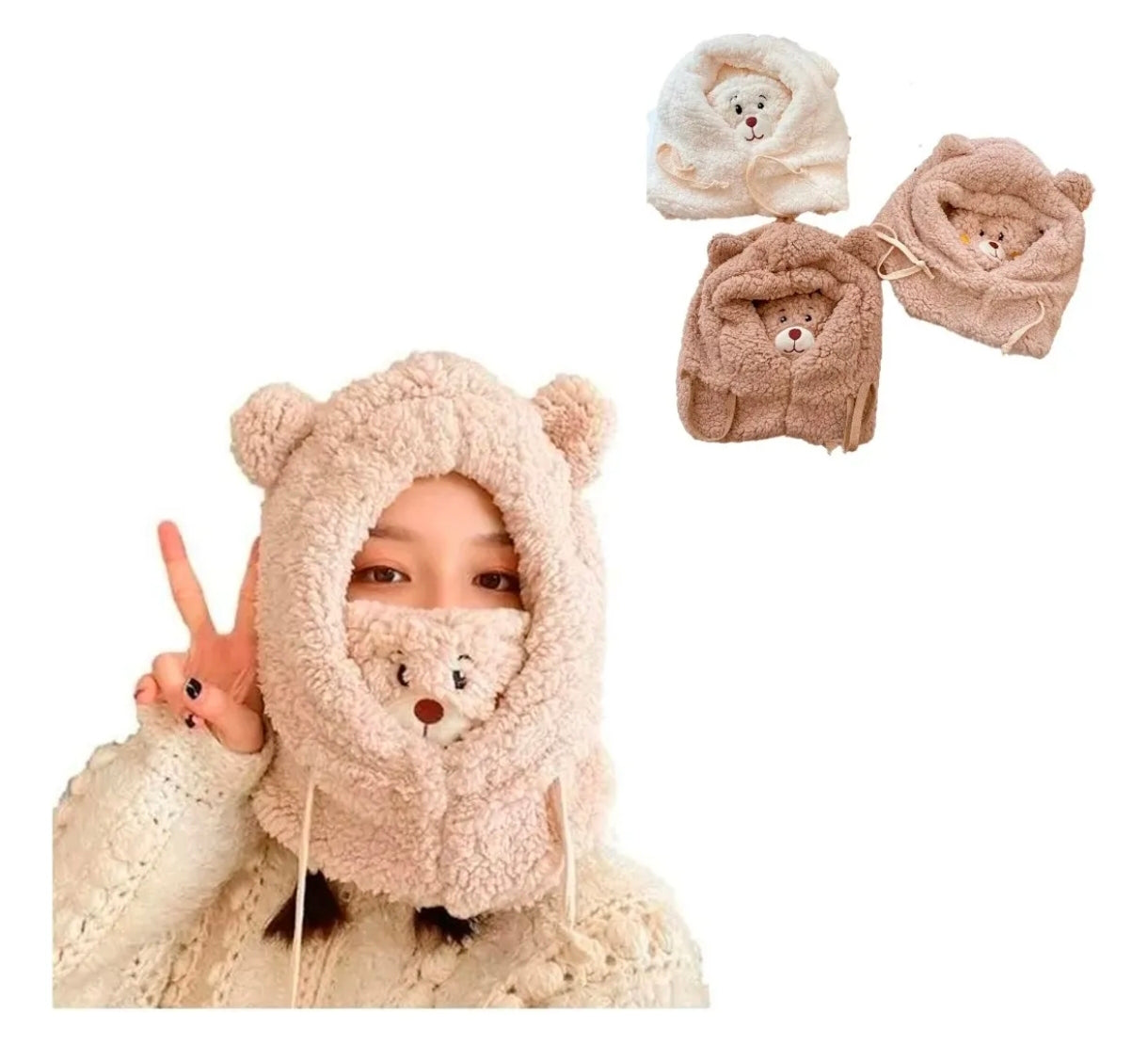 Pack 3 Gorro Capucha Chiporro Ajustable